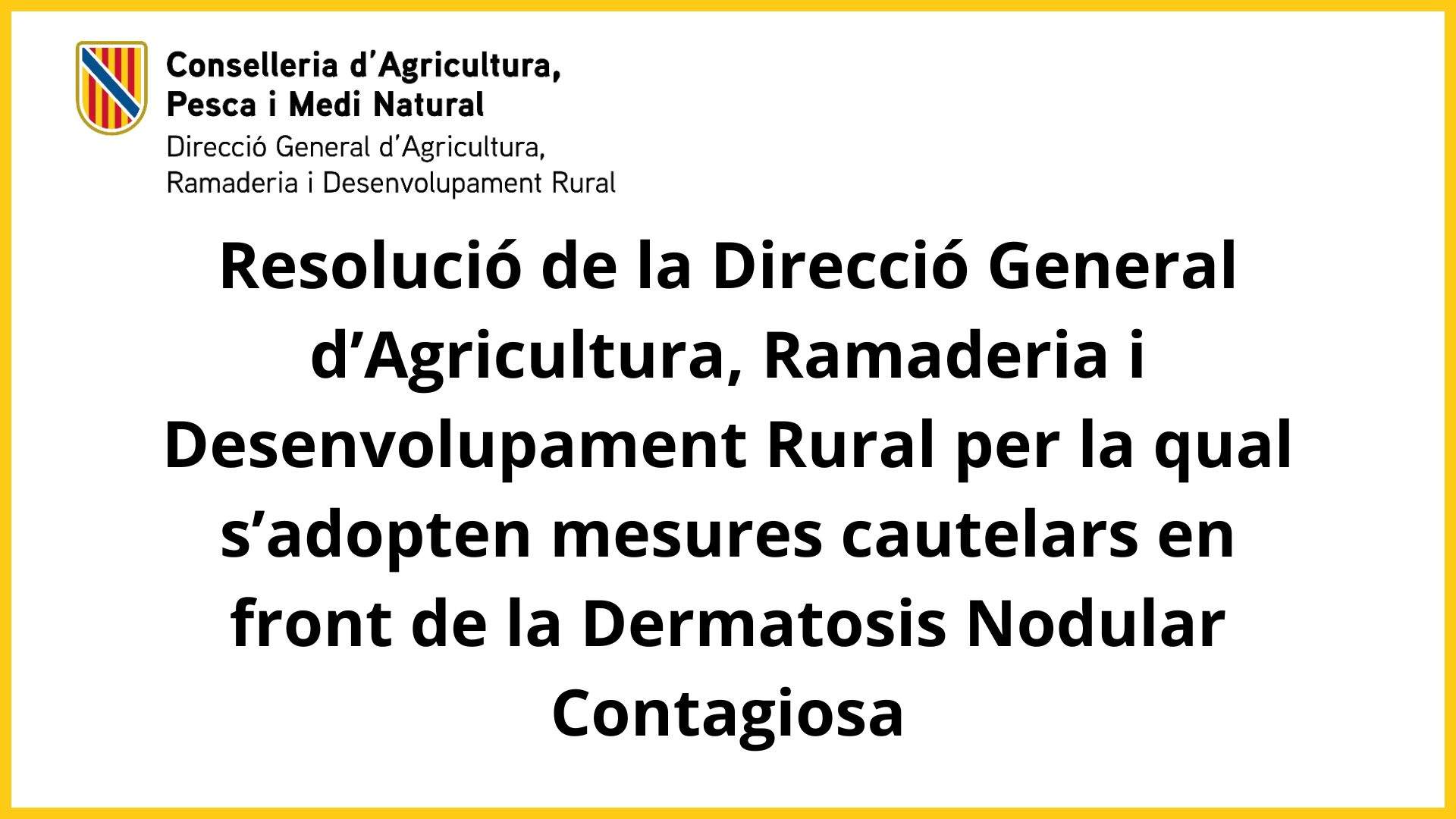 Medidas frente a la Dermatosis Nodular contagiosa